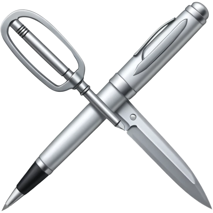 a pen and knife merged together emoji