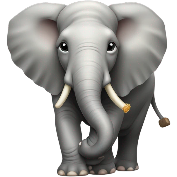 A elephant eating CAVA emoji