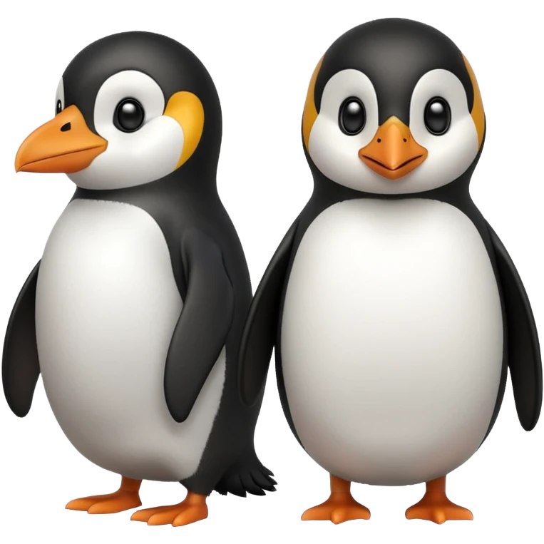 
Penguins smiling with eyes emoji