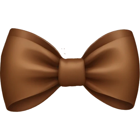 Brown bow emoji