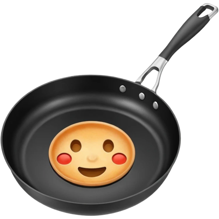 frying pan, simple and clear emoji