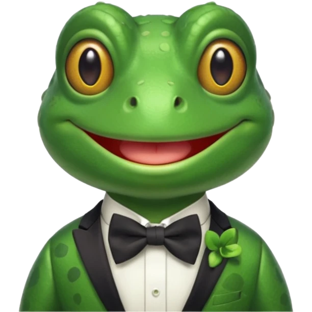 Um sapo comediante emoji