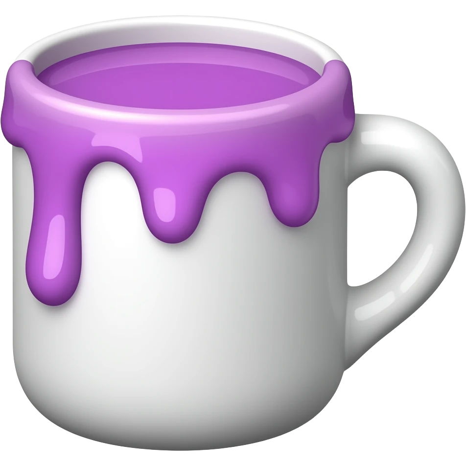 Purple syrup in cup emoji