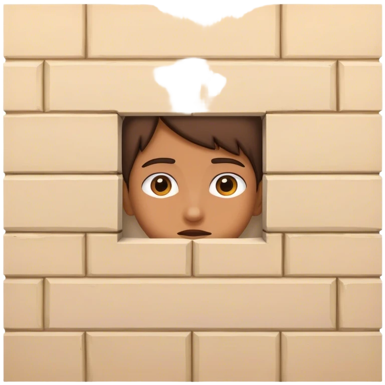 Someone peeking behind wall emoji