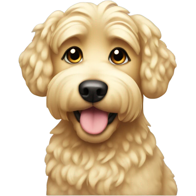 Blonde multipoo dog emoji