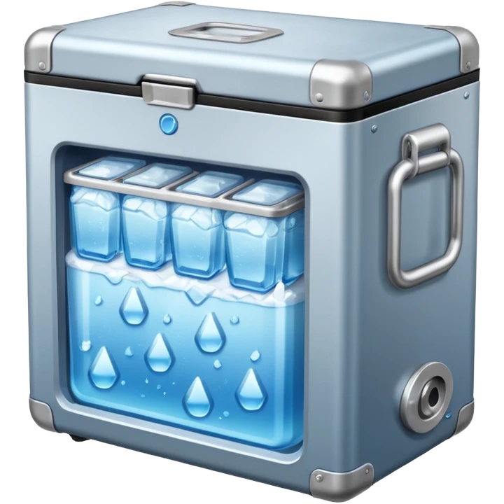 Cooler with ice in it emoji