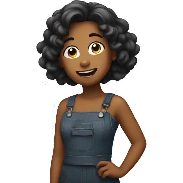Girl sing  emoji