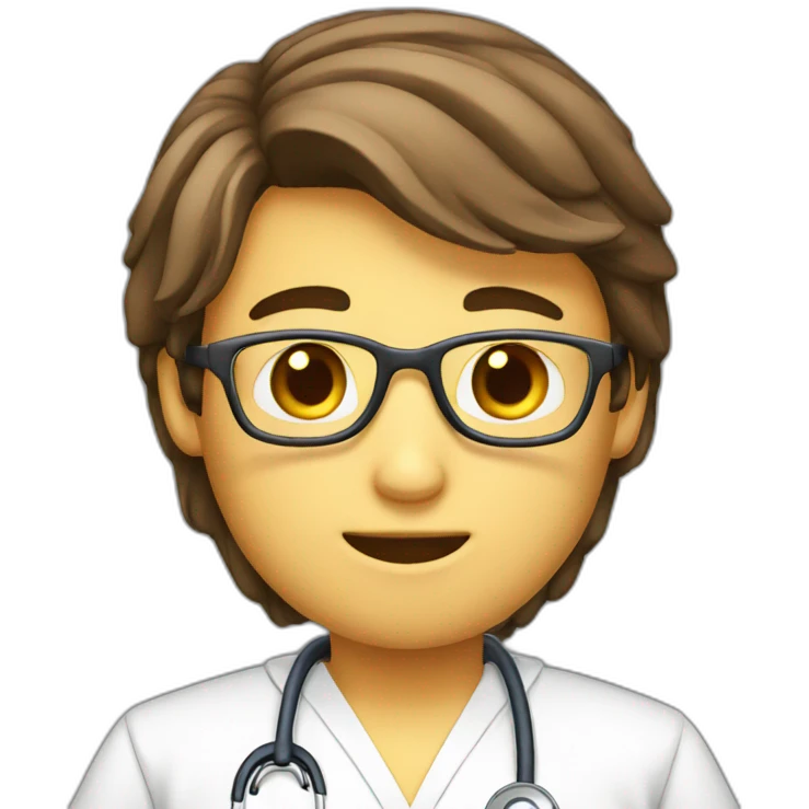 Studying emoji medico emoji