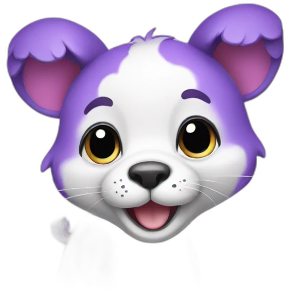 happy violet animal emoji