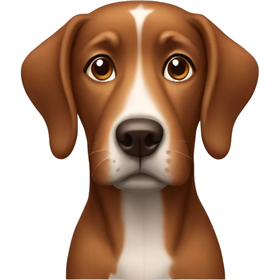 Brown dog emoji