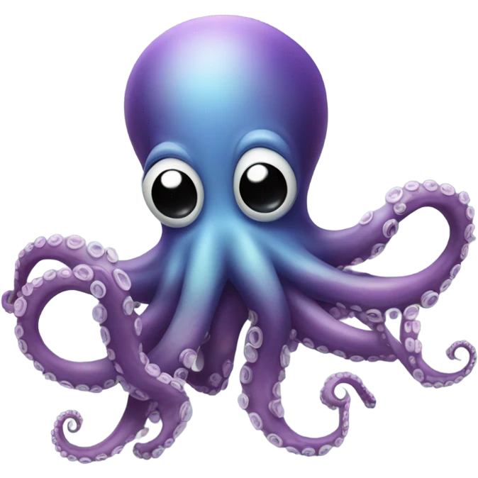 Octopus giving a kiss emoji