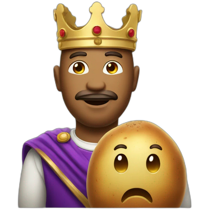 Potatoe king emoji