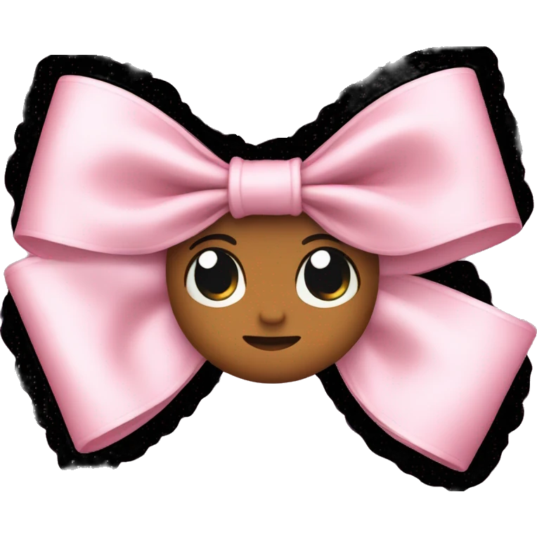 Baby pink bow emoji