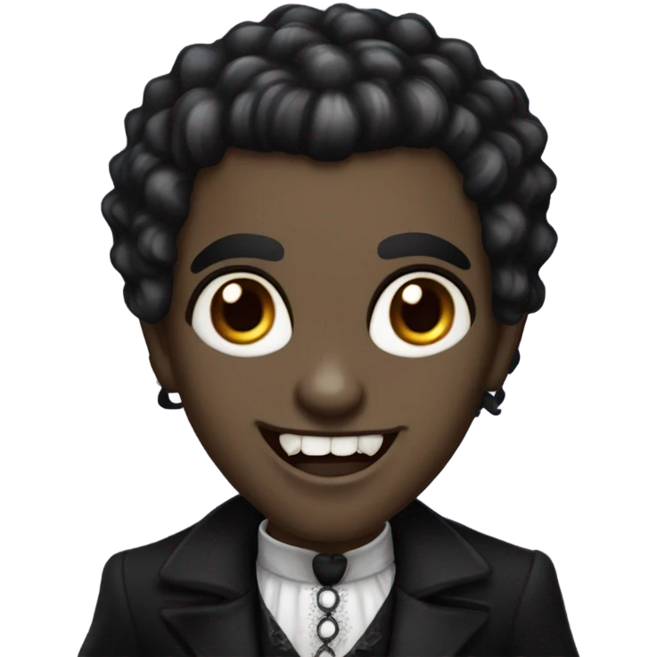 Black vampire wit low cut  emoji