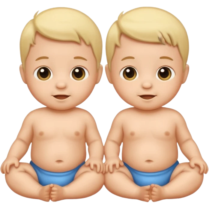 Twin baby boys emoji