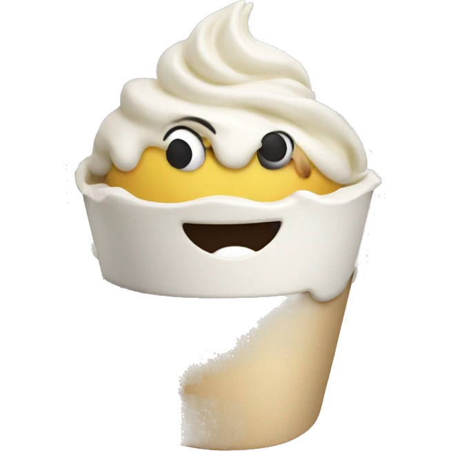 Frozen yogurt emoji