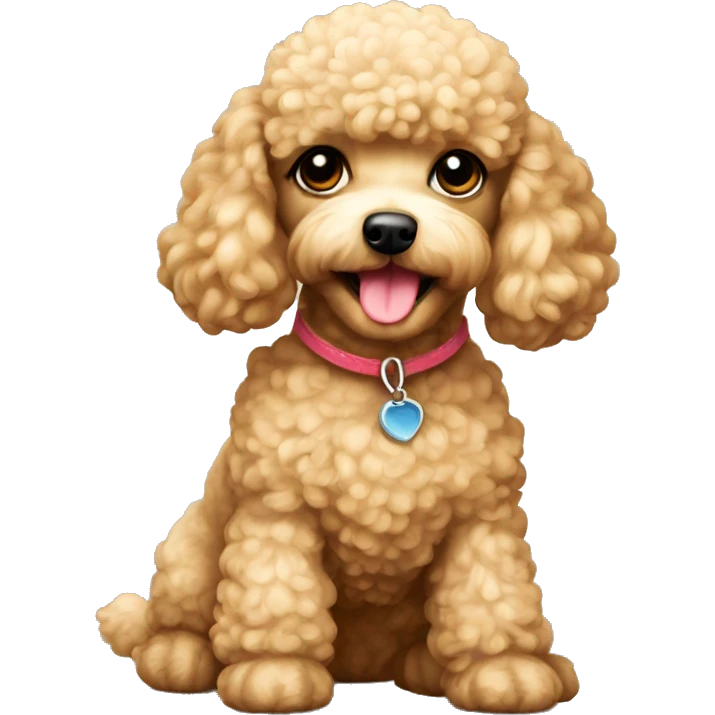 Mini poodle golden emoji