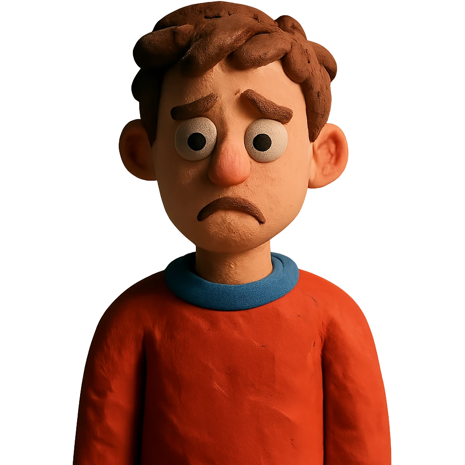 disappointed young man emoji