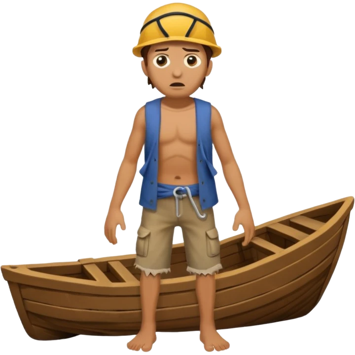 shipwreck survivor, full body emoji