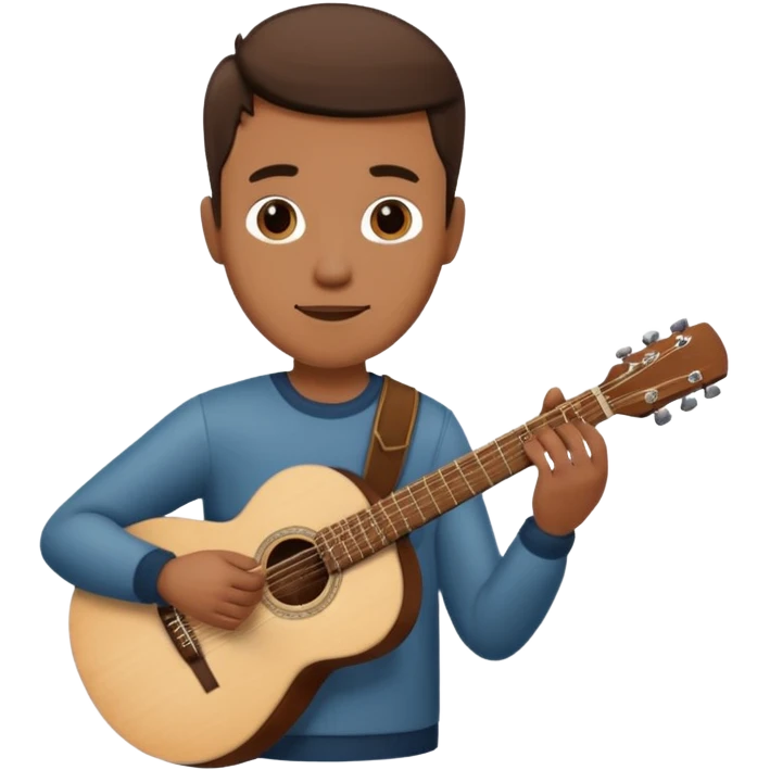 man holding guitar emoji