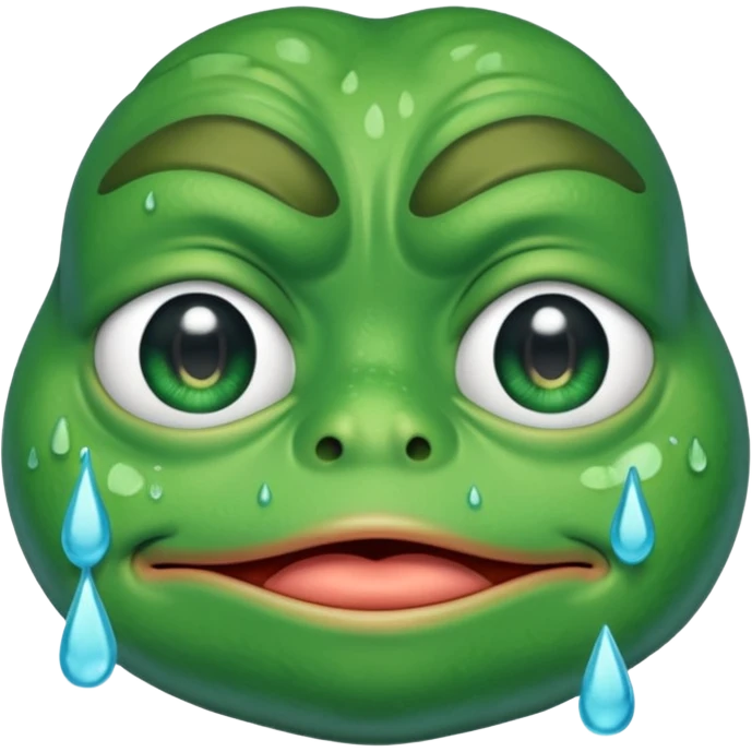 pepe the frog crying alone emoji