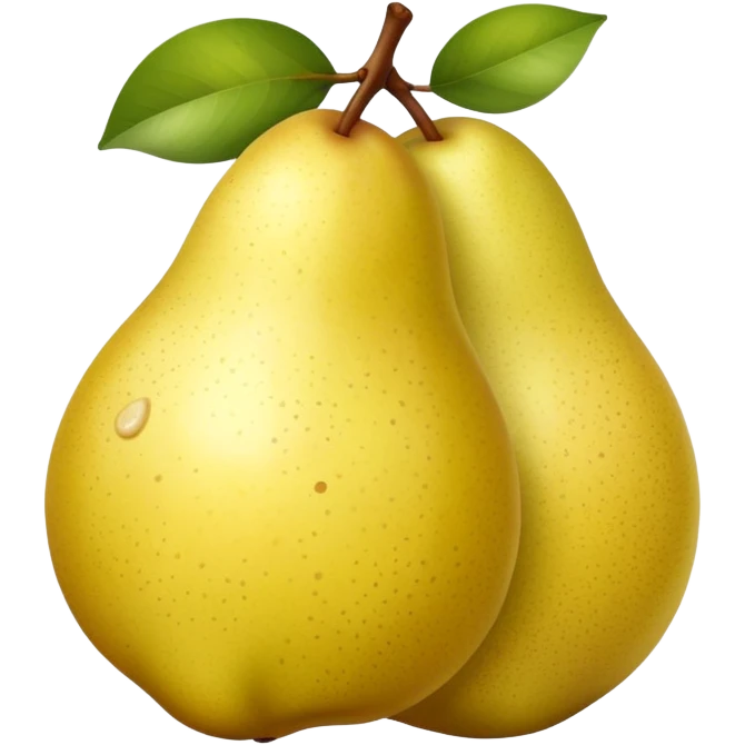 round asian pear emoji