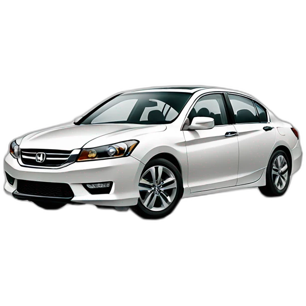 Honda Accord 2013 white emoji