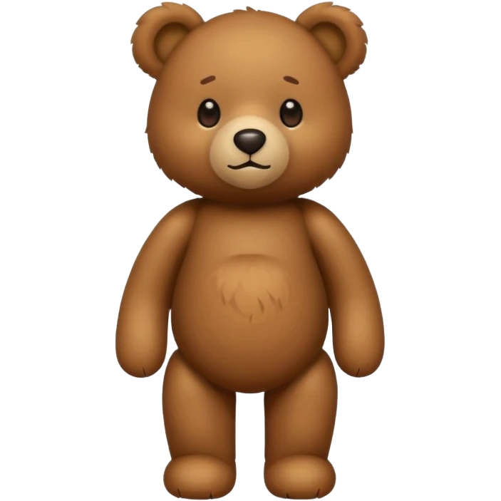 standing teddy bear emoji