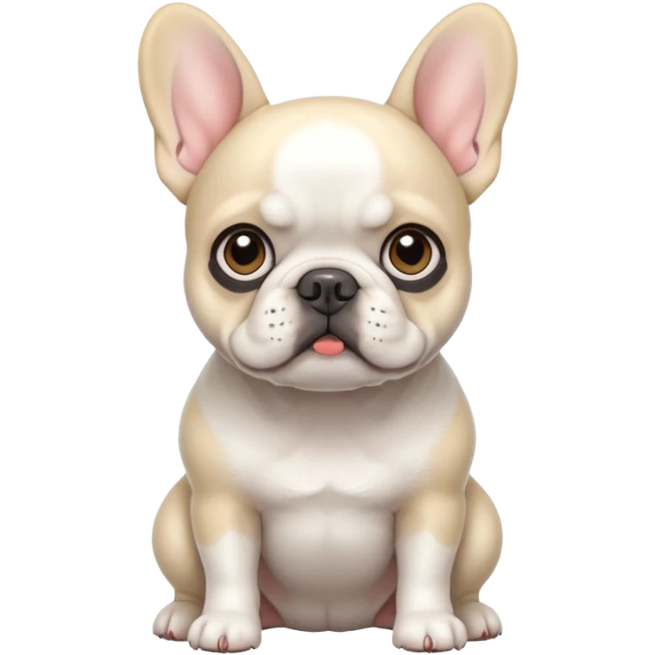 White French bulldog  emoji