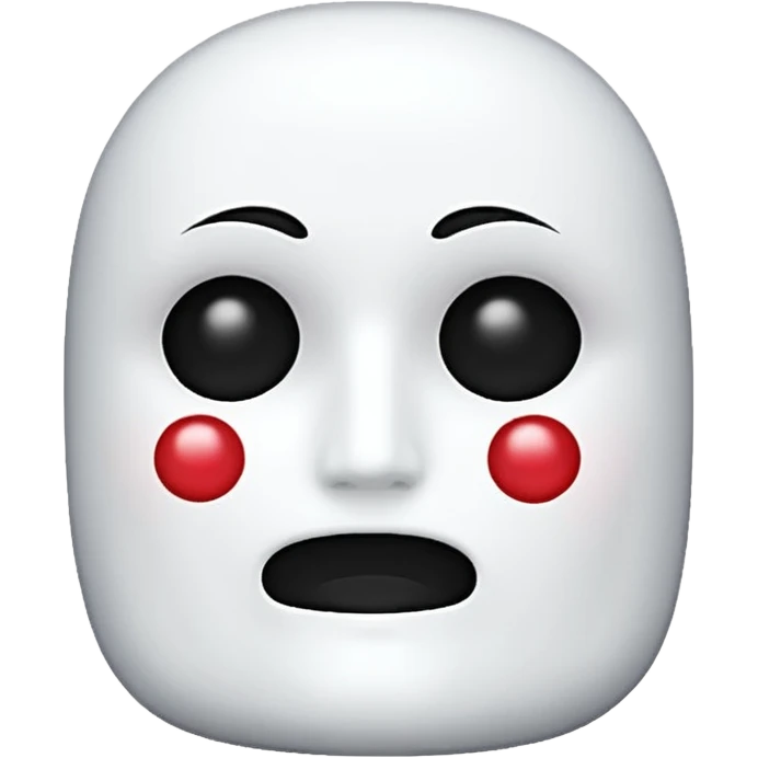 white sugar no face emoji