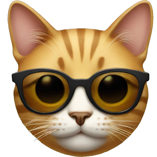 Cat with sunglasses emoji