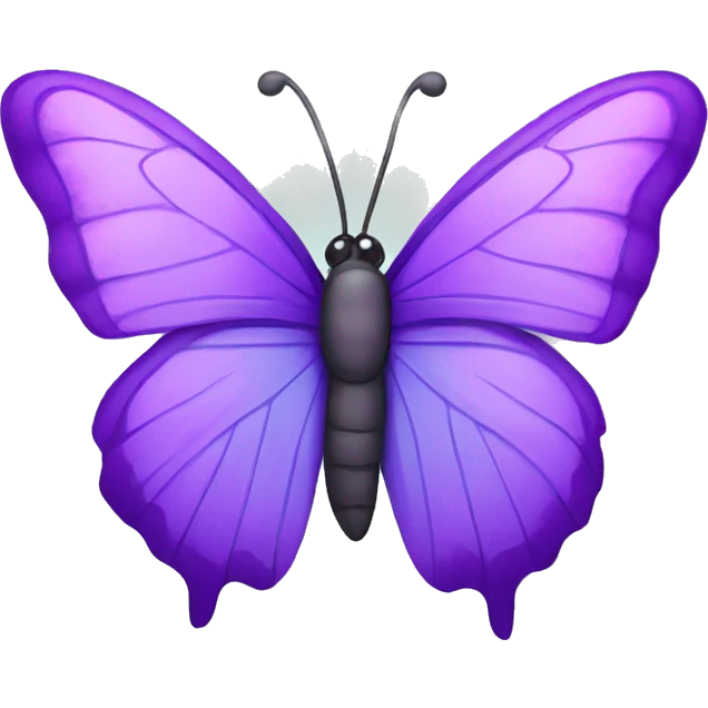 Butterfly with purple wings  emoji