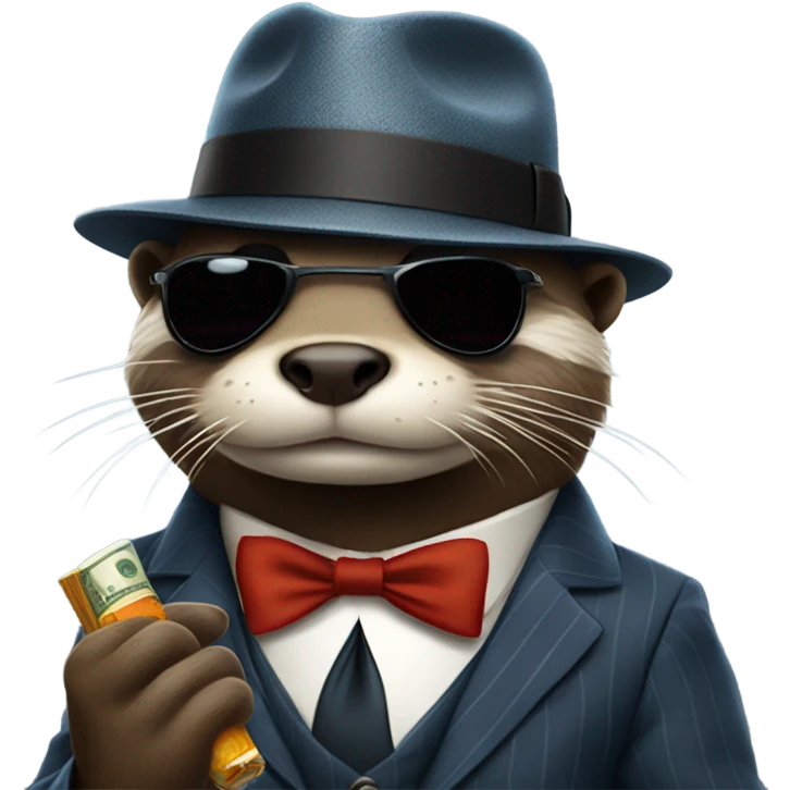 Gangster otter emoji