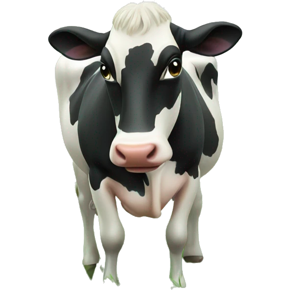 cow eating grass emoji