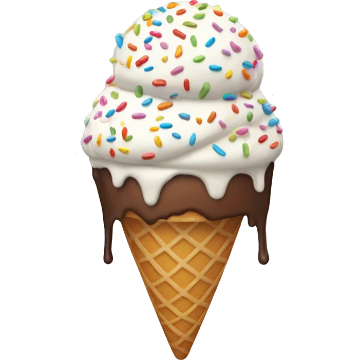 ice cream with sprinkles emoji