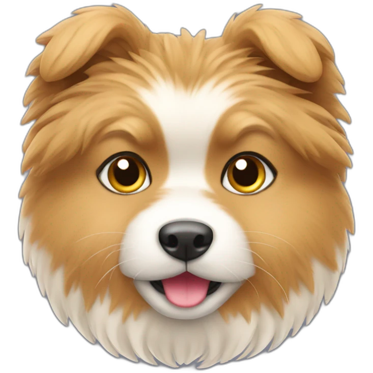 zwergspitz in the farm emoji