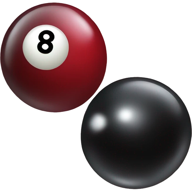 Two 8 ball cherries emoji