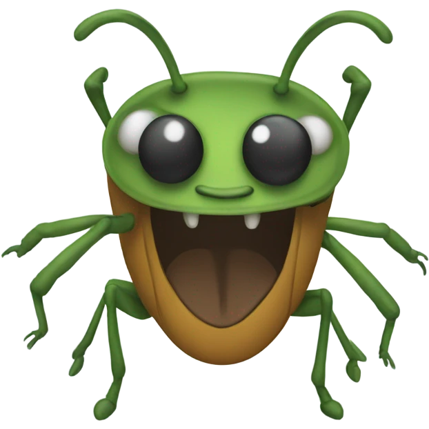 Silly bug emoji