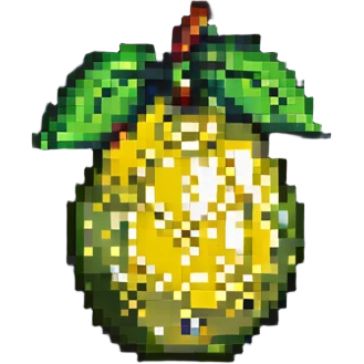 lemon fruit pixel art emoji