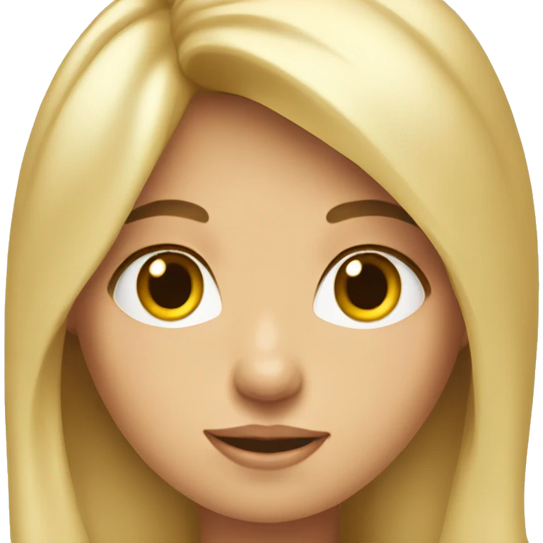 una rubia bonita emoji