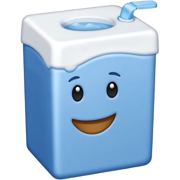 brique de lait bleu  emoji