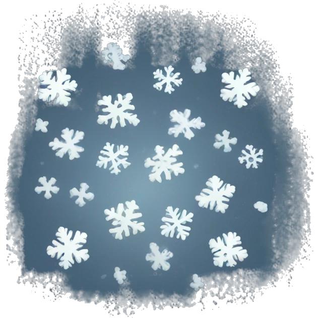 Snow falling emoji