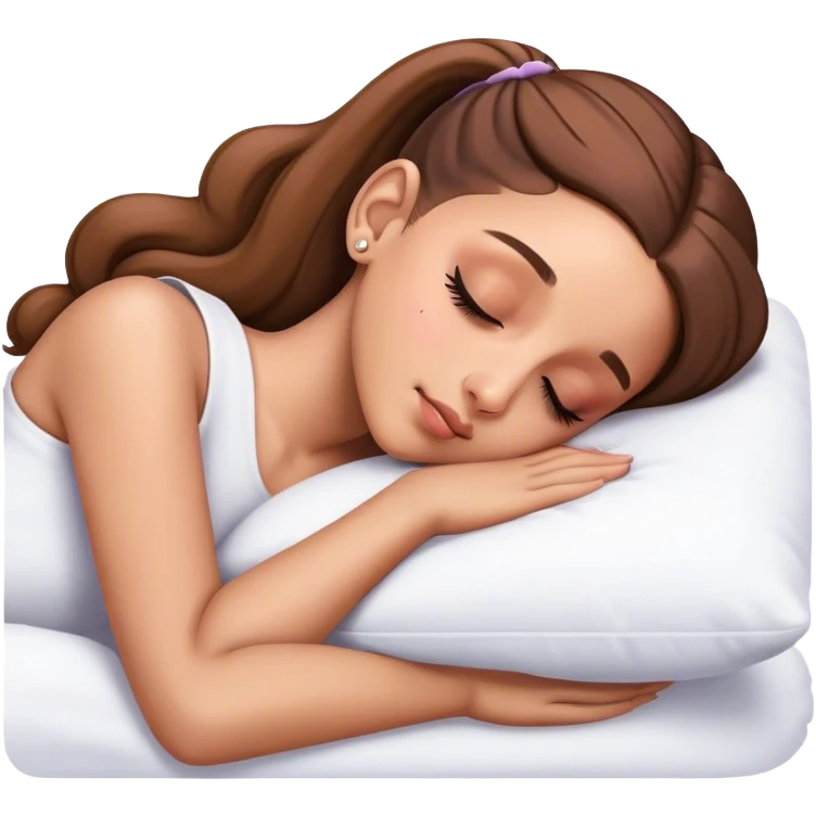 Ariana Grande sleeping emoji