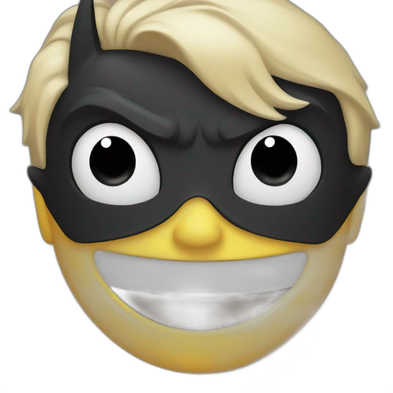 Batman winking emoji