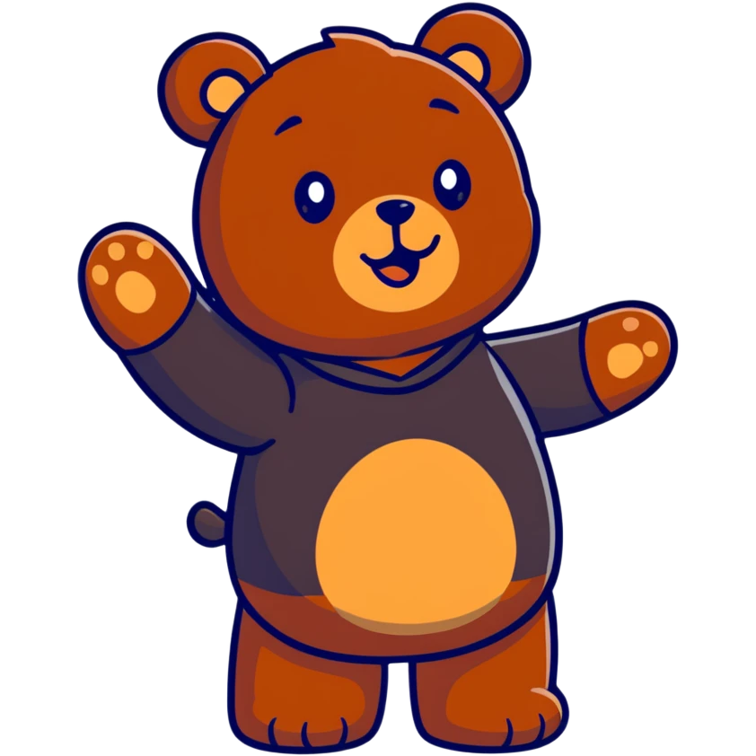 Teddy bear blowing kisses  emoji