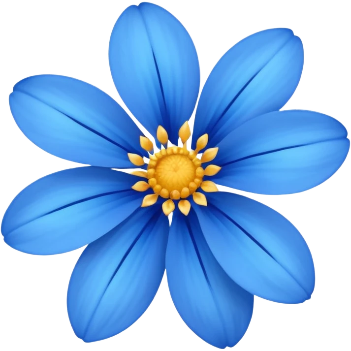 Blue flower 
 emoji