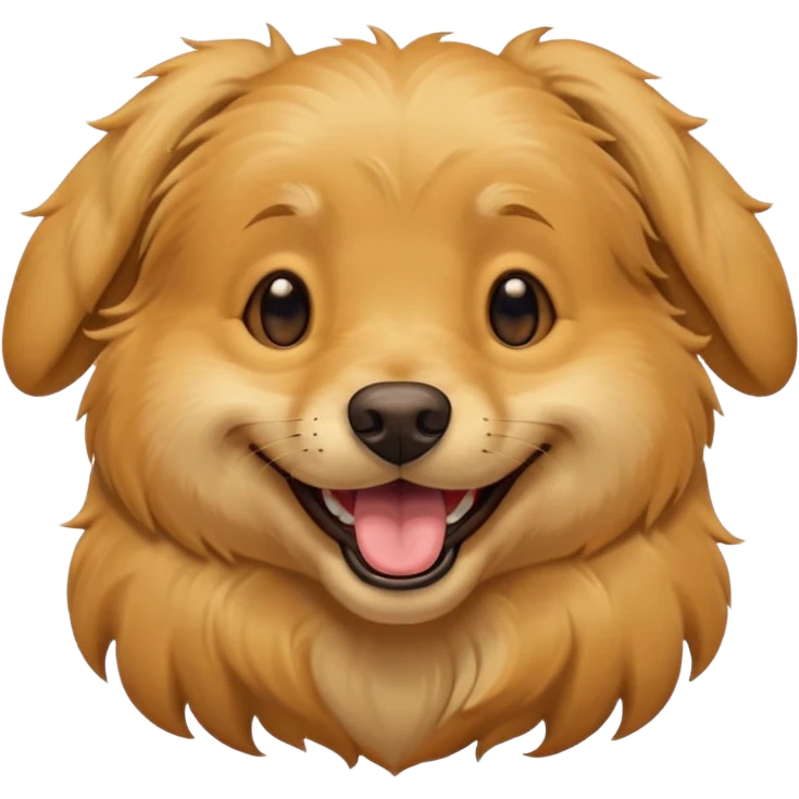 A happy laughing dog emoji