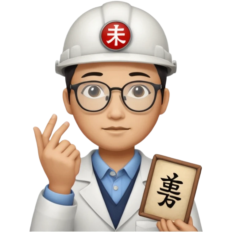 Ingeniero con letra china minipeka  emoji