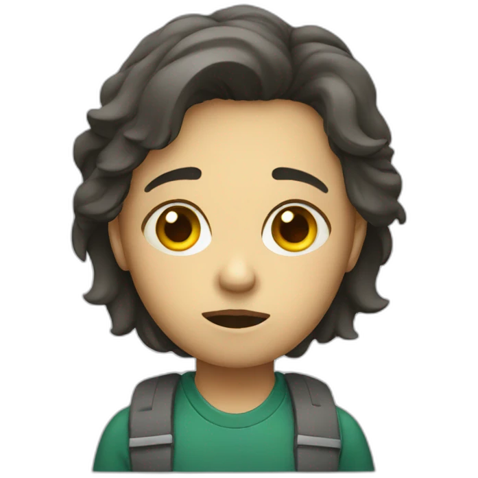 Sad volunteer emoji