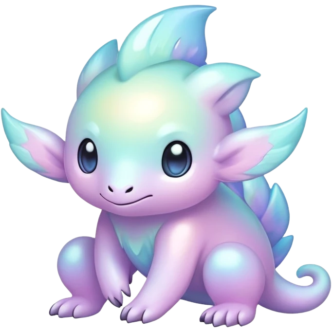  Iridescent pale pastel fakemon-creature  emoji